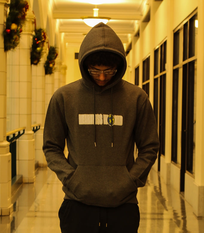 EMBROIDERED HEARTLESS
PULLOVER HOODIE