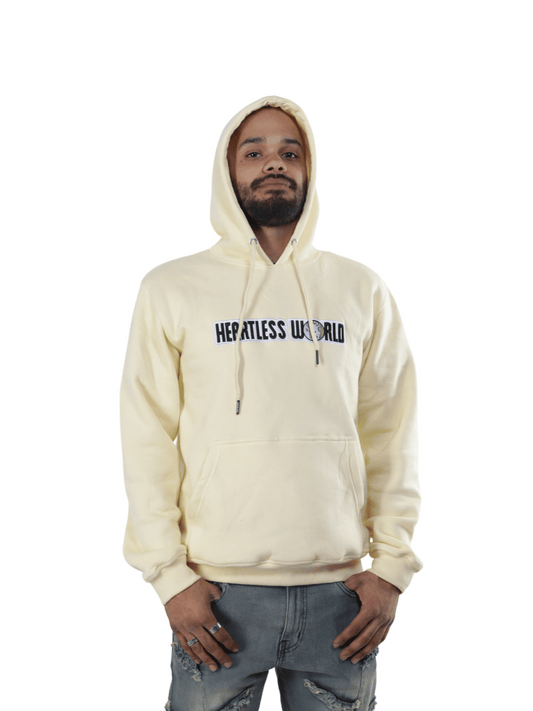 EMBROIDERED HEARTLESS PULLOVER HOODIE